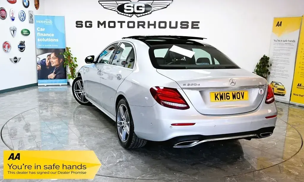 Used Mercedes E220 AMG Line Premium 2016 Silver Sedan