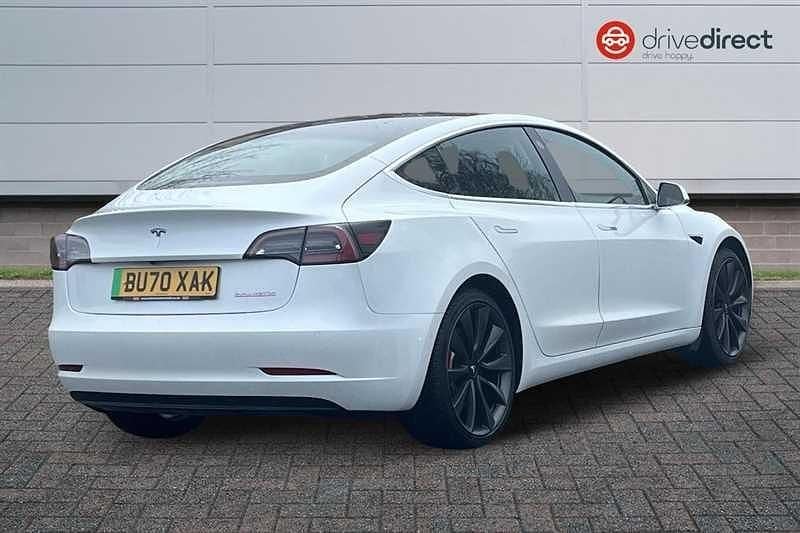 Used Tesla Model 3 Performance 461 kW (627 HP) 2020 White Sedan