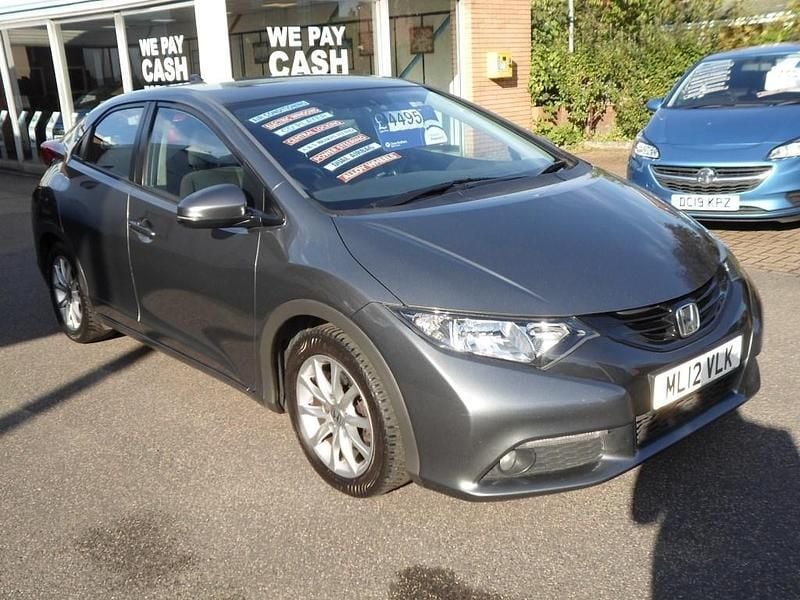 Grey Used 2012 Honda Civic ES Hatchback | £4,495 (A bit pricey) - Image 1/4