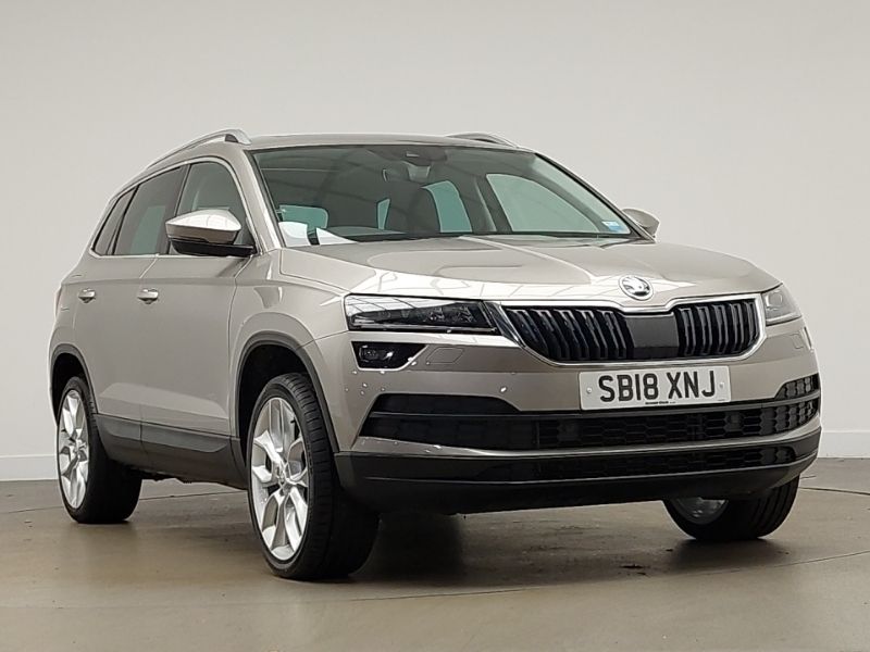 Beige Used 2018 Skoda Karoq SUV | £17,498 (A bit pricey) - Image 1/4