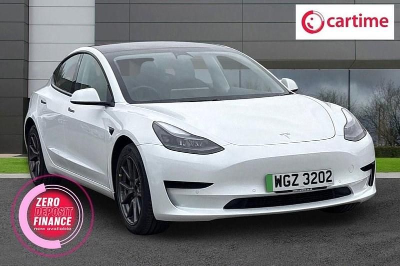 Used Tesla Model 3 Standard Range Plus 177 kW (241 HP) 2022 White Sedan