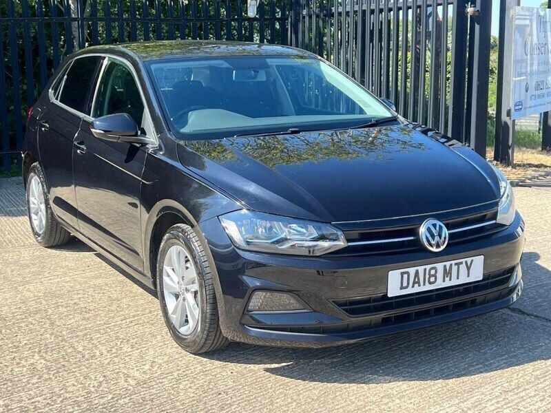 Black Used 2018 VW Polo SE Hatchback | £11,750 (Fair price) - Image 1/3