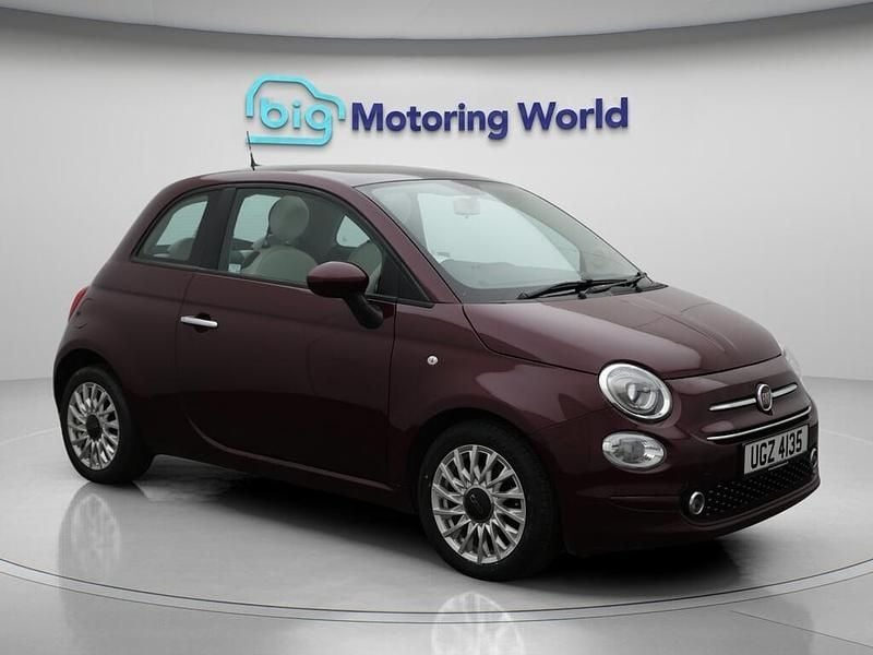 Red Used 2021 Fiat 500 Lounge Hatchback | £7,300 (Good price) - Image 1/4