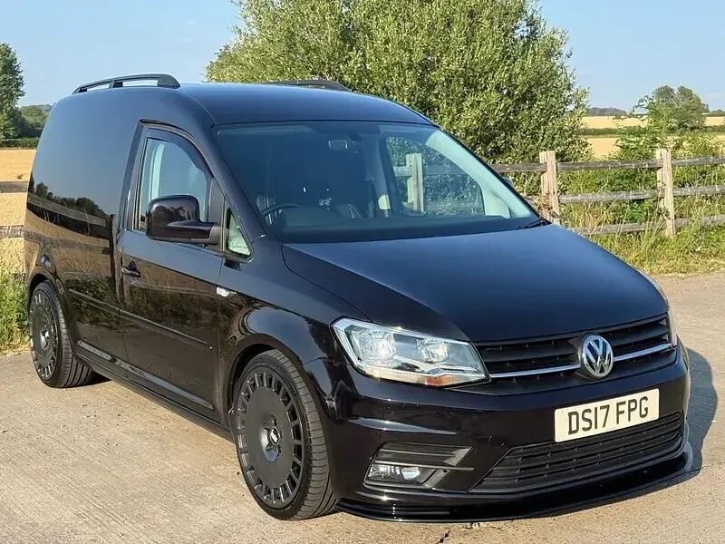 Used VW Caddy Black Edition 102 HP (75 kW) 2017 Black MPV
