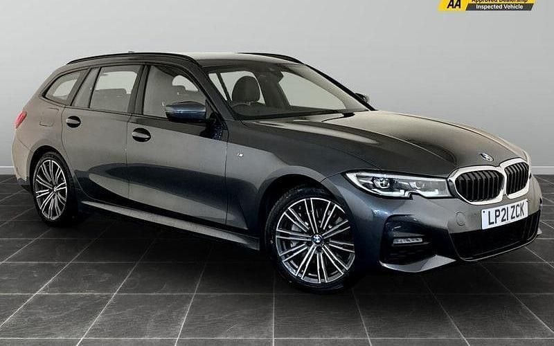 Grey Used 2021 BMW 330e M Sport Estate | £15,495 (Good price) - Image 1/2