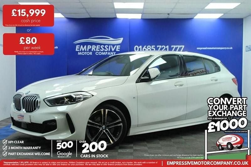 Used BMW 116 M Sport 116 HP (85 kW) 2020 White Hatchback