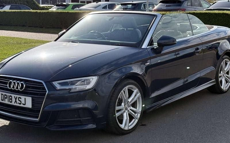 Used Audi A3 Cabriolet S-Line 150 HP (110 kW) 2018 Blue Cabriolet