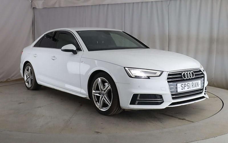 Used Audi A4 S-Line 150 HP (110 kW) 2018 White Sedan