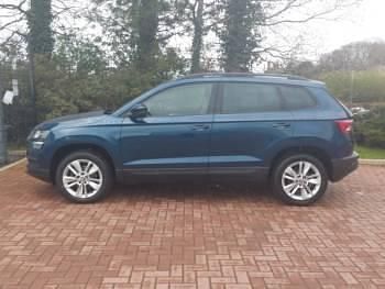 Used Skoda Karoq SE Technology 116 HP (85 kW) 2019 Blue SUV