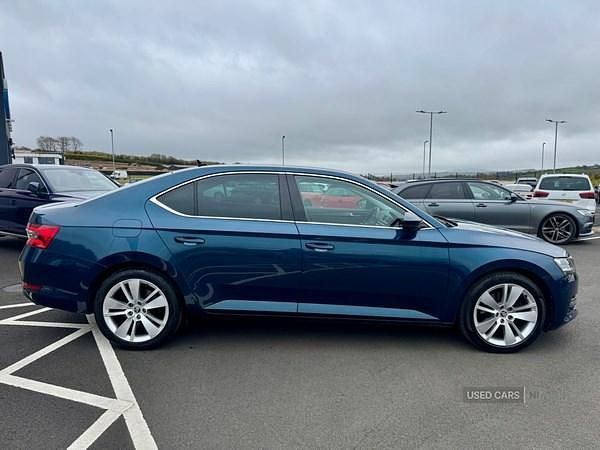 Used Skoda Superb SE L 150 HP (110 kW) 2021 Blue Hatchback