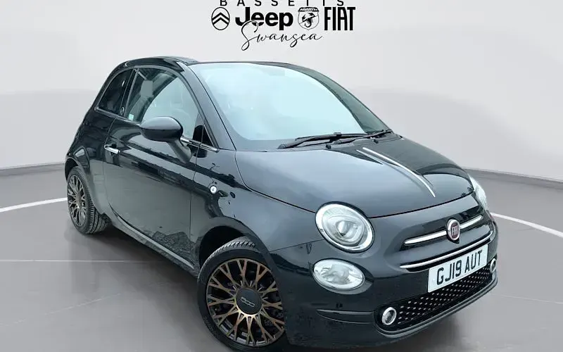 Used Fiat 500C Anniversary 69 HP (50 kW) 2019 Black Cabriolet
