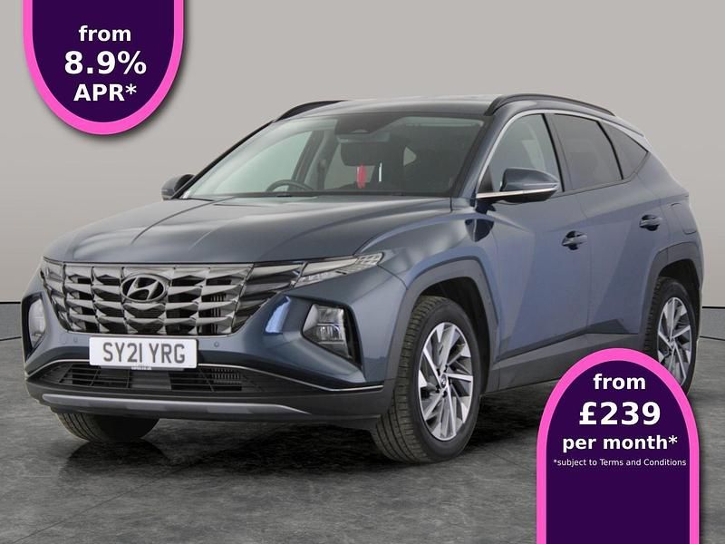 Blue Used 2021 Hyundai Tucson Premium SUV | £17,342 (Fair price) - Image 1/3