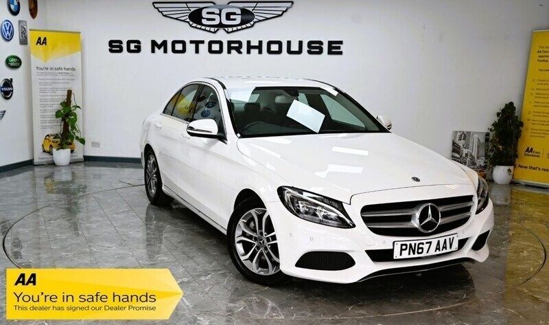 White Used 2017 Mercedes C220 Sedan | £14,985 (Fair price) - Image 1/4