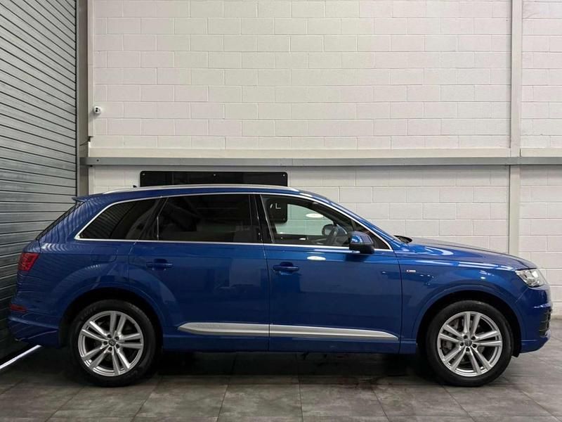 Begagnad Audi Q7 S-Line 2017 Blå SUV