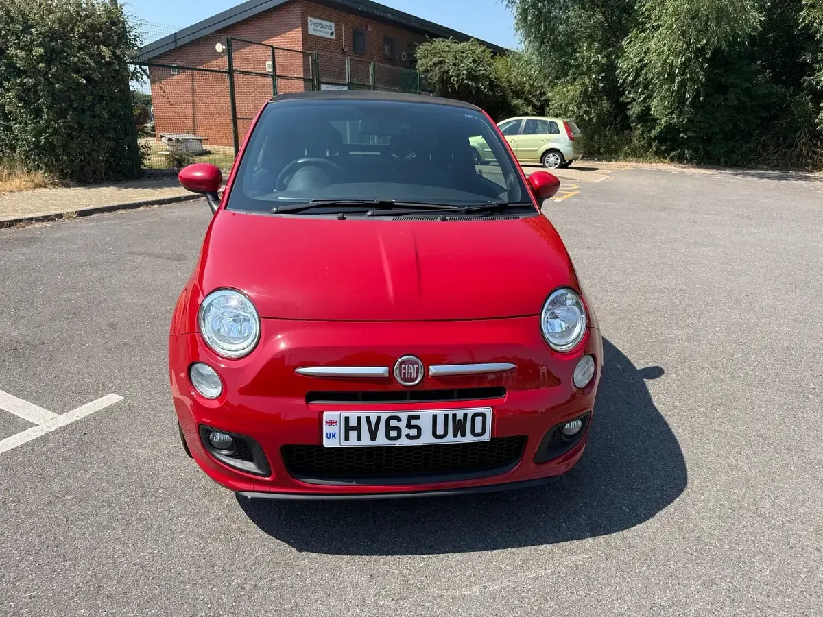 Used Fiat 500C S 69 HP (50 kW) 2015 Red Cabriolet