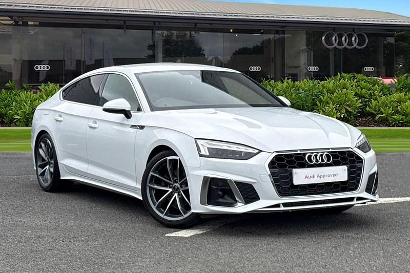 Used Audi A5 S-Line 150 HP (110 kW) 2024 White Hatchback