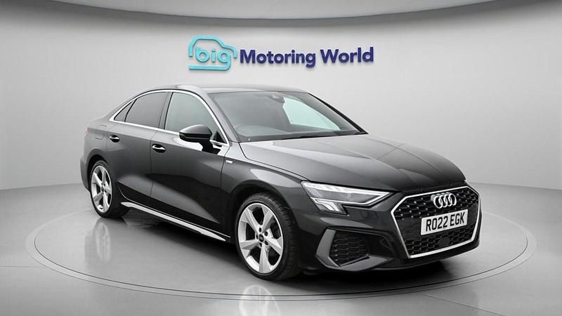 Used Audi A3 S-Line 150 HP (110 kW) 2022 Black Sedan