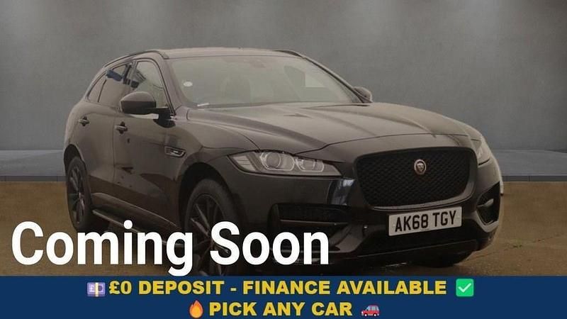 Black Used 2018 Jaguar F-Pace R-Sport SUV | £14,899 (Fair price) - Image 1/4
