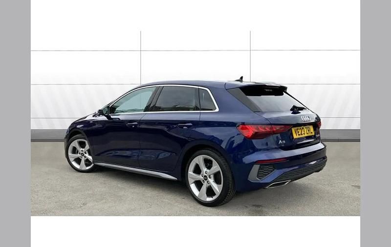 Used Audi A3 S-Line 110 HP (80 kW) 2023 Blue Sedan