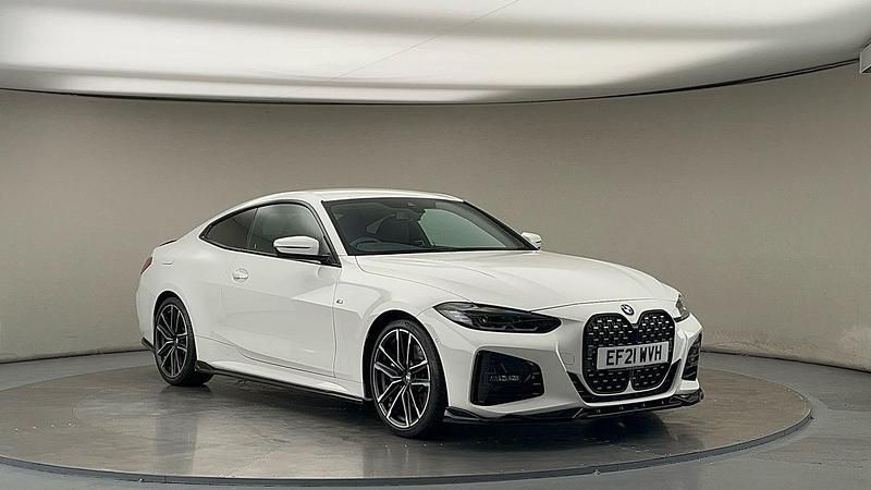 Alpine white Used 2021 BMW 420 M Sport Coupe | £26,050 (Fair price) - Image 1/4