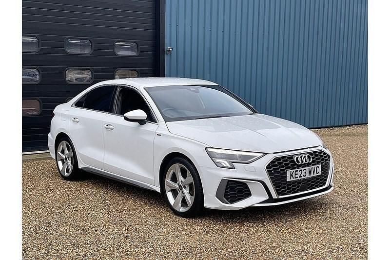 Used Audi A3 S-Line 110 HP (80 kW) 2023 White Sedan