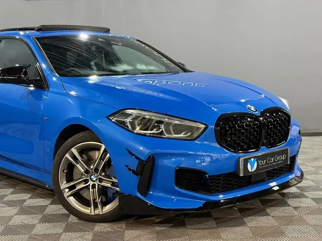 Used BMW M135 Comfort Edition 306 HP (225 kW) 2022 Blue Hatchback