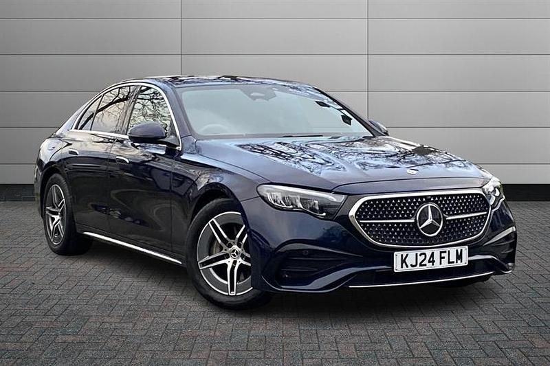 Nautic blue Used 2024 Mercedes E200 AMG line Sedan | £36,450 (Fair price) - Image 1/4