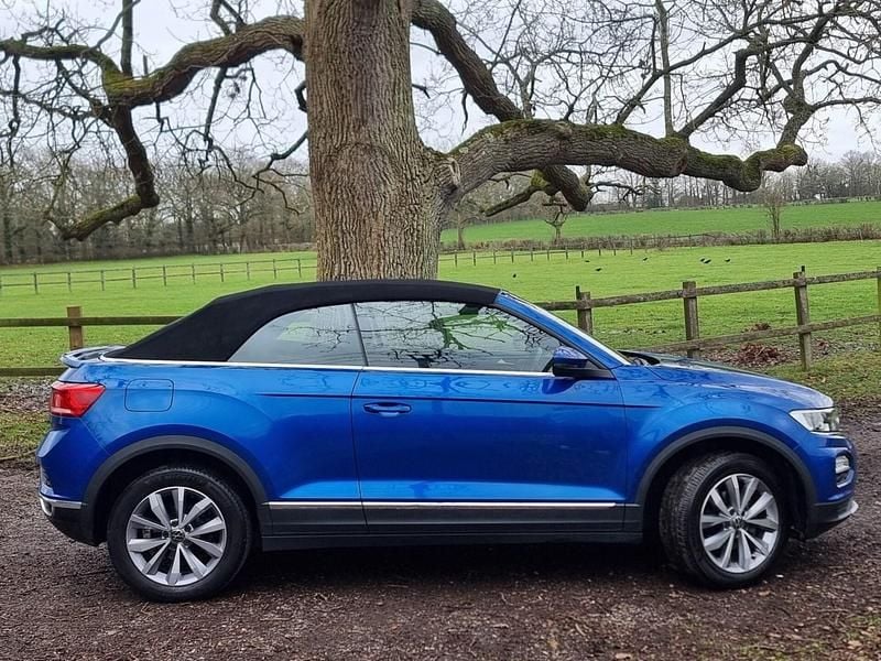 Used VW T-Roc Cabriolet Design 150 HP (110 kW) 2022 Blue Cabriolet