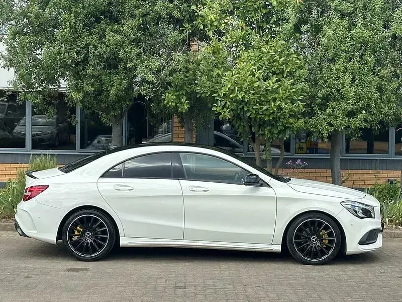 Used Mercedes CLA180 AMG line 122 HP (89 kW) 2016 White Coupe