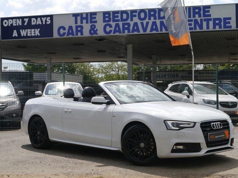 White Used 2014 Audi A5 Cabriolet S-Line Cabriolet | £11,995 (A bit pricey) - Image 1/4