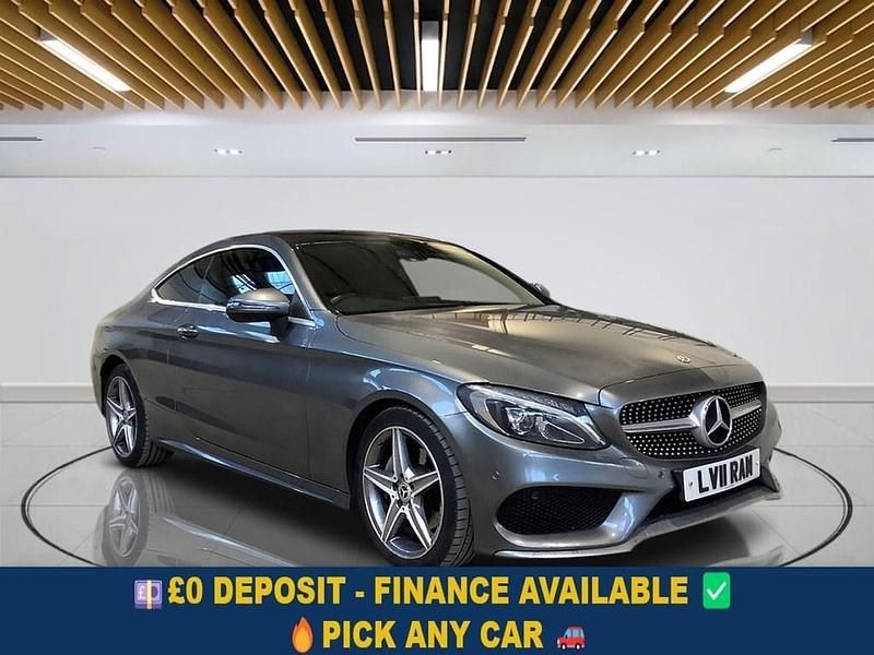 Grey Used 2017 Mercedes C220 AMG line Coupe | £15,149 (Fair price) - Image 1/4