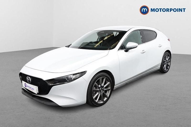 Used Mazda 3 Exclusive-Line 140 HP (102 kW) 2025 White Hatchback