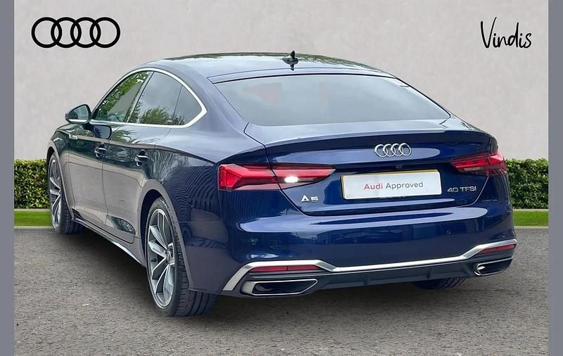 Used Audi A5 Sportback S-Line 200 HP (147 kW) 2024 Blue Hatchback