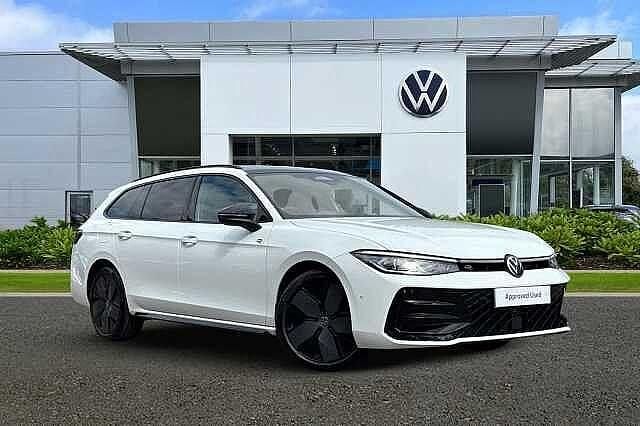 White Used 2025 VW Passat R-line Estate | £37,450 - Image 1/4