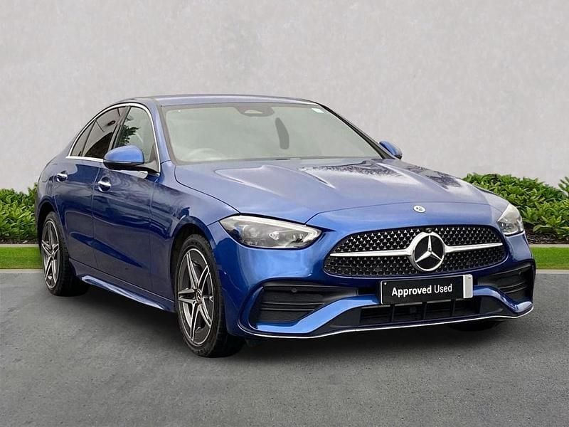 Blue Used 2023 Mercedes C300e AMG Line Premium Sedan | £28,649 (Fair price) - Image 1/4