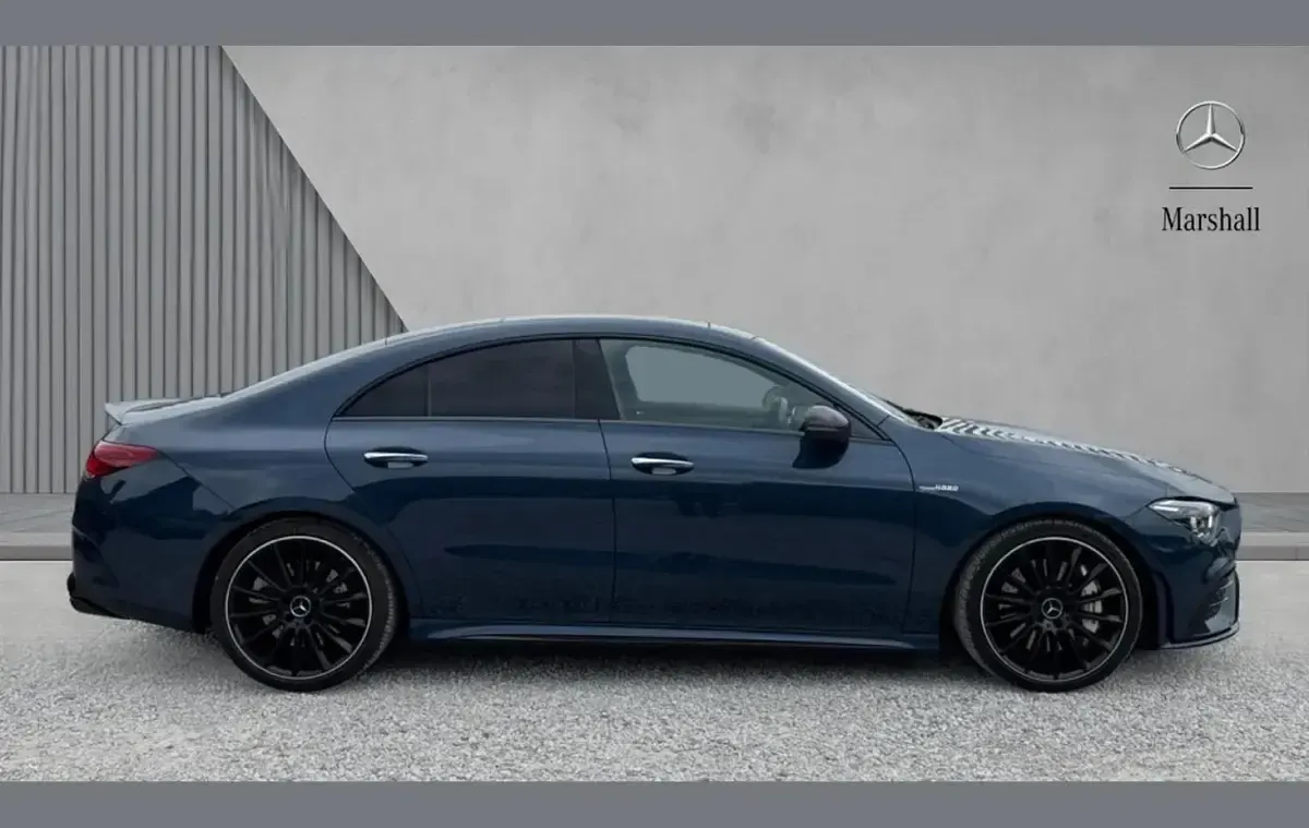 Used Mercedes CLA35 AMG Premium Plus 301 HP (221 kW) 2023 Blue Coupe