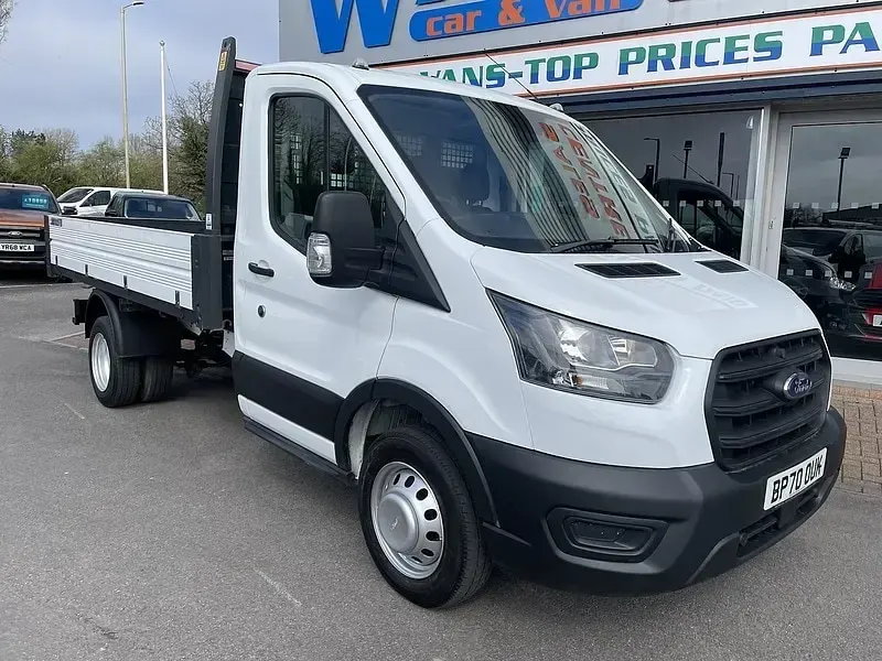 Used Ford Transit S 130 HP (95 kW) 2021 White Cabriolet