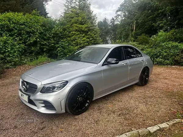 Used Mercedes C220 AMG line 194 HP (142 kW) 2021 Silver Sedan