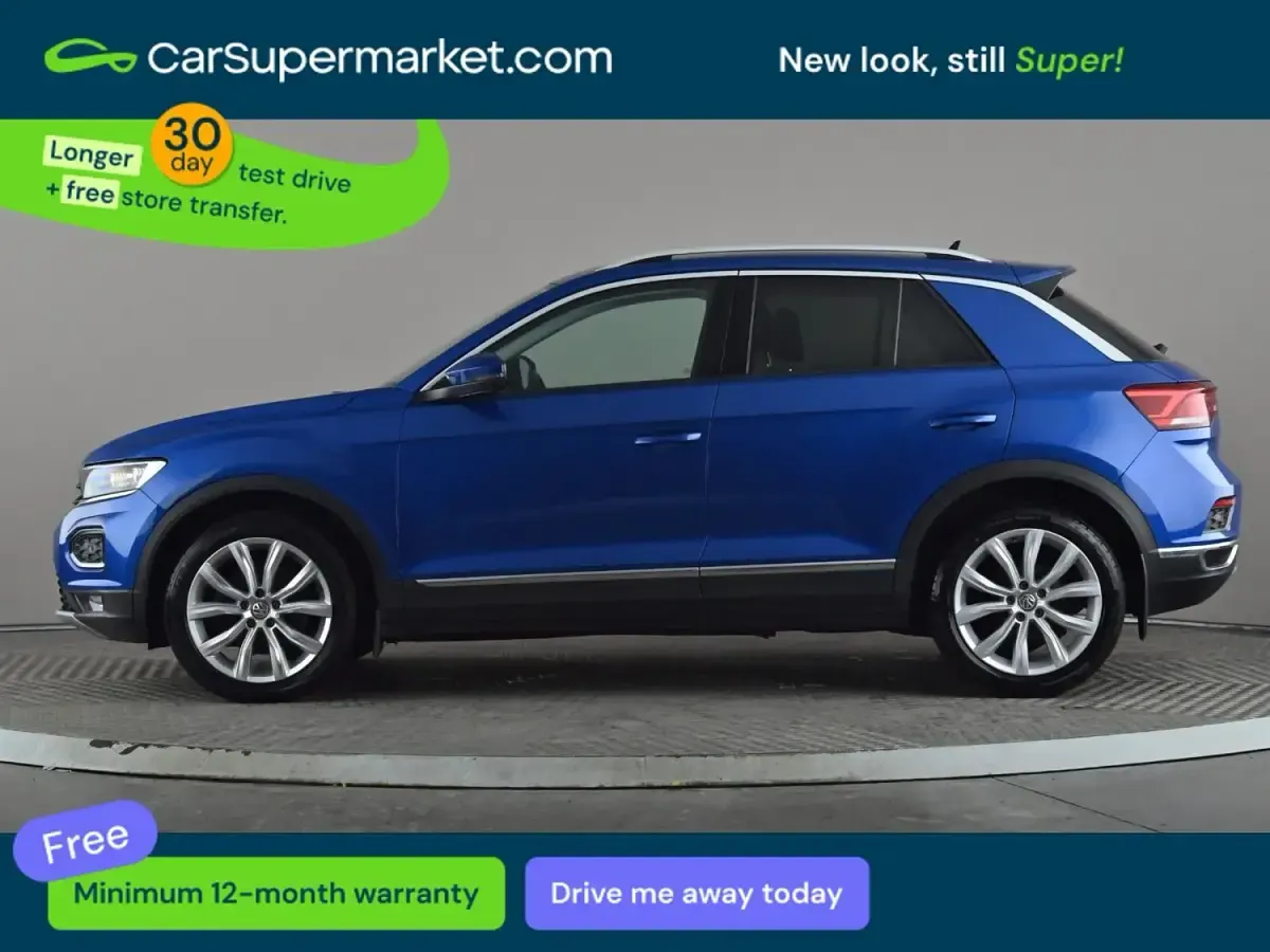 Begagnad VW T-Roc SEL 2018 Blå SUV