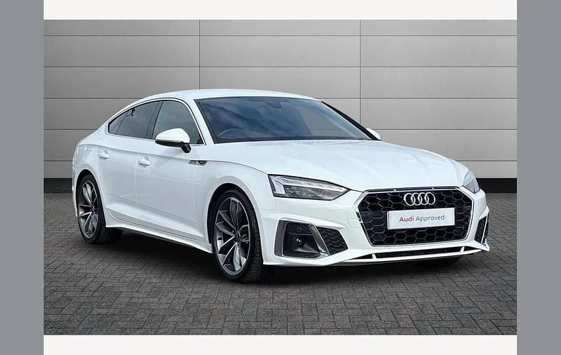 White Used 2022 Audi A5 Sportback S-Line Hatchback | £27,595 (Fair price) - Image 1/4