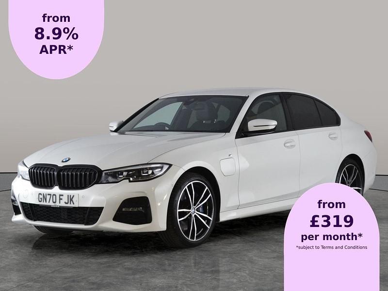 White Used 2020 BMW 330e M Sport Sedan | £21,568 (Fair price) - Image 1/2