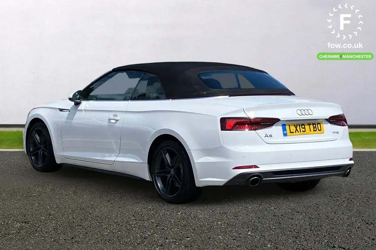 Used Audi A5 Cabriolet S-Line 190 HP (139 kW) 2019 White Cabriolet