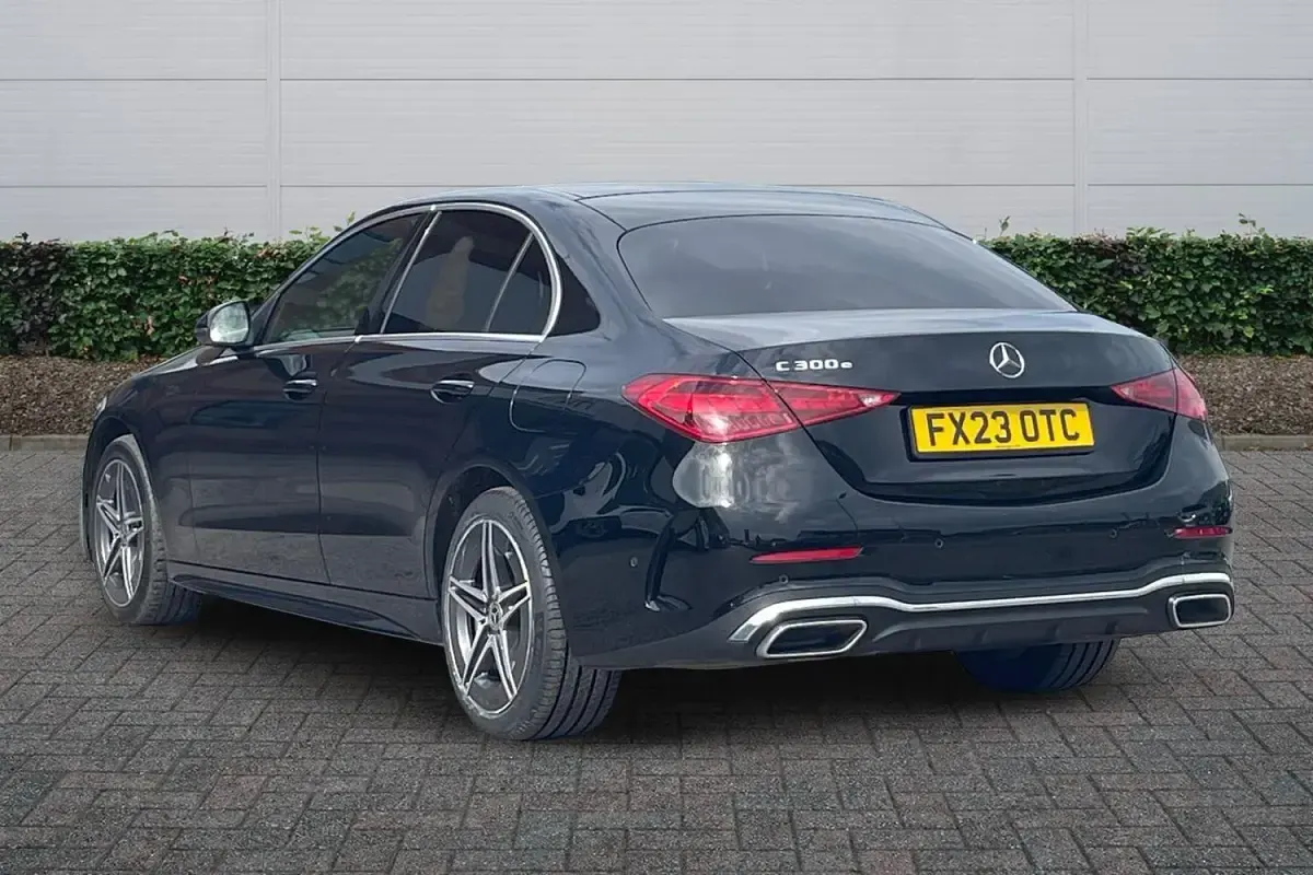 Used Mercedes C300e AMG line 2023 Black Sedan
