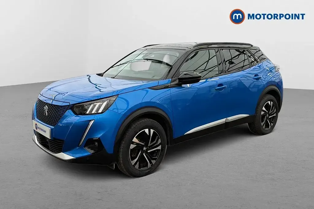Used Peugeot e-2008 GTi 100 kW (136 HP) 2021 Blue SUV