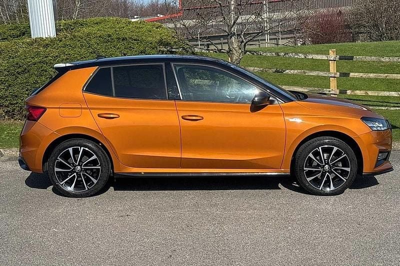 Used Skoda Fabia Monte Carlo 113 HP (83 kW) 2024 Phoenix orange metallic black magic pearl effect Hatchback