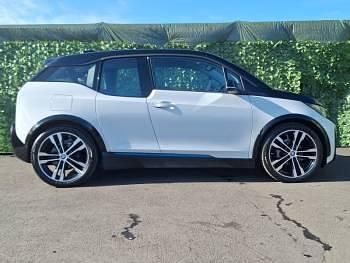 Used BMW i3 Comfort Edition 135 kW (184 HP) 2021 Capparis white with highlight bmw i blue Hatchback