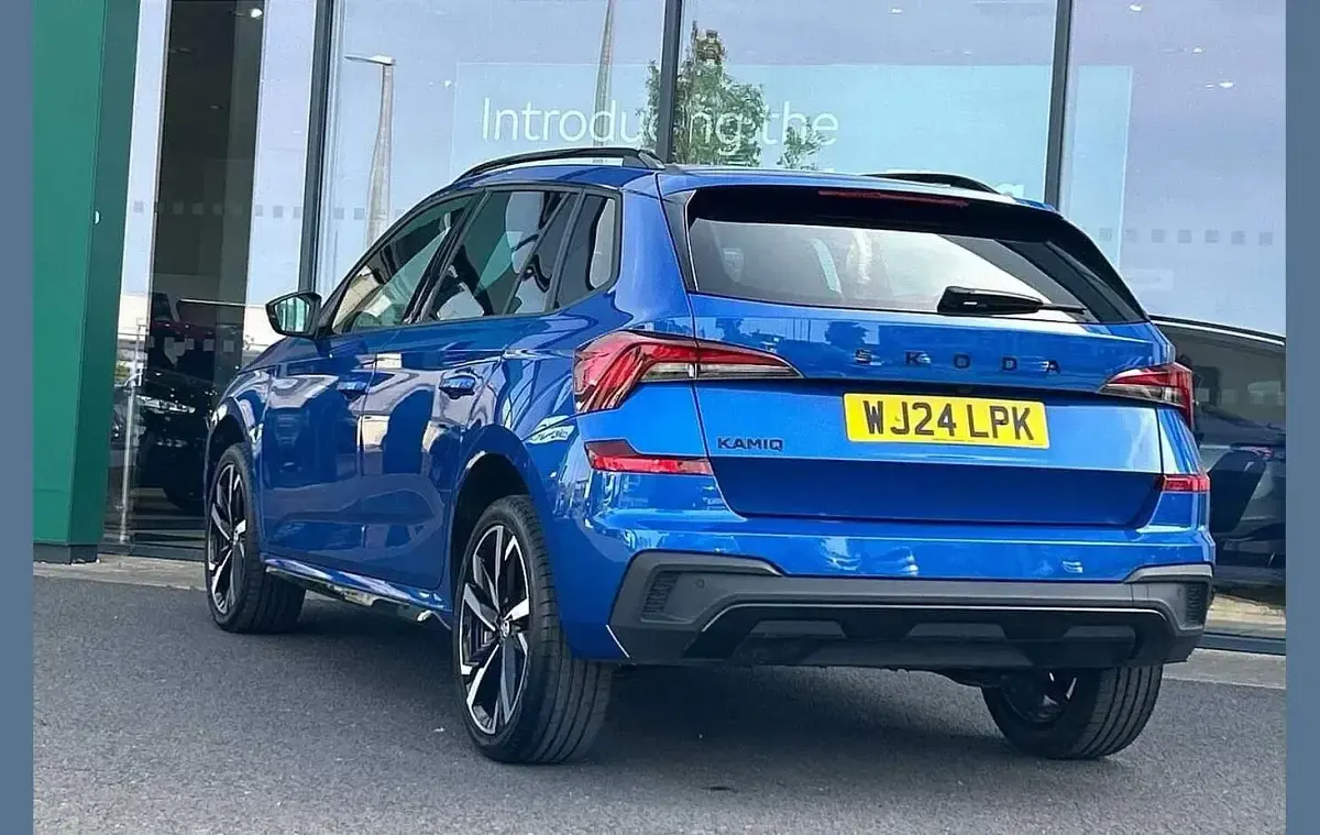 Used Skoda Kamiq Monte Carlo 113 HP (83 kW) 2024 Race blue metallic SUV
