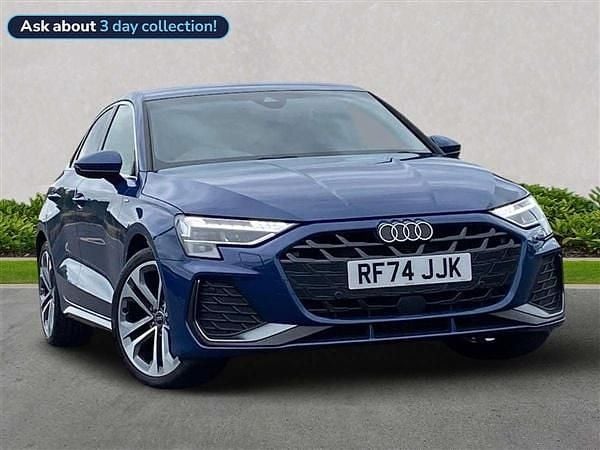Blue Used 2025 Audi A3 S-Line Sedan | £26,329 (Fair price) - Image 1/4