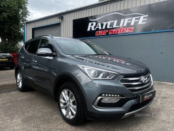 Silver Used 2017 Hyundai Santa Fe Premium SUV | £14,650 (Fair price) - Image 1/4