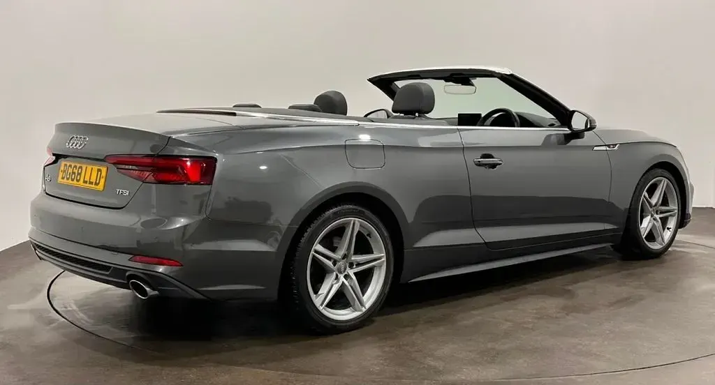 Used Audi A5 Cabriolet S-Line 190 HP (139 kW) 2018 Grey Cabriolet